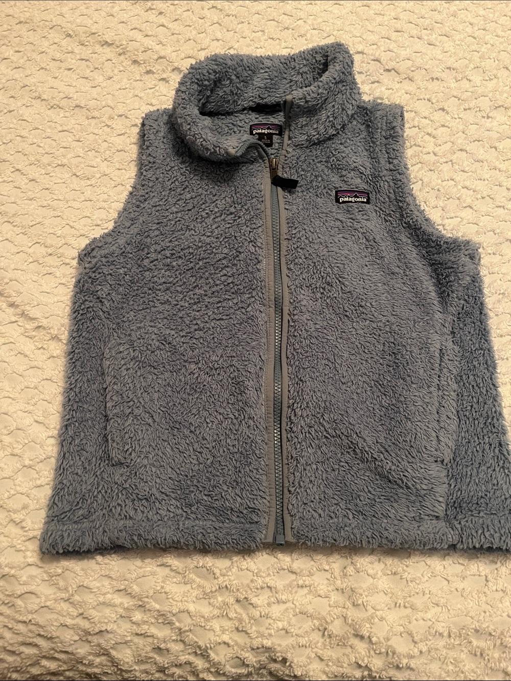 Patagonia Teens Light Blue Fleece Vest